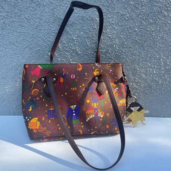 Piero Guidi Magic Circus Shoulder Tote Bag - Picture 4 of 16